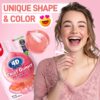 AMOS 4D Bursting Juice Filled Gummies Strawberry/Peach/Grape 65g x 3 [x4]