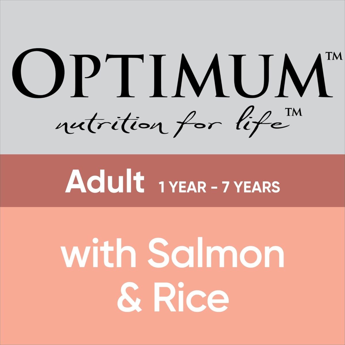 Optimum Adult Wet Dog Food with Salmon & Rice 100g Tray, 36 Pack [x2]