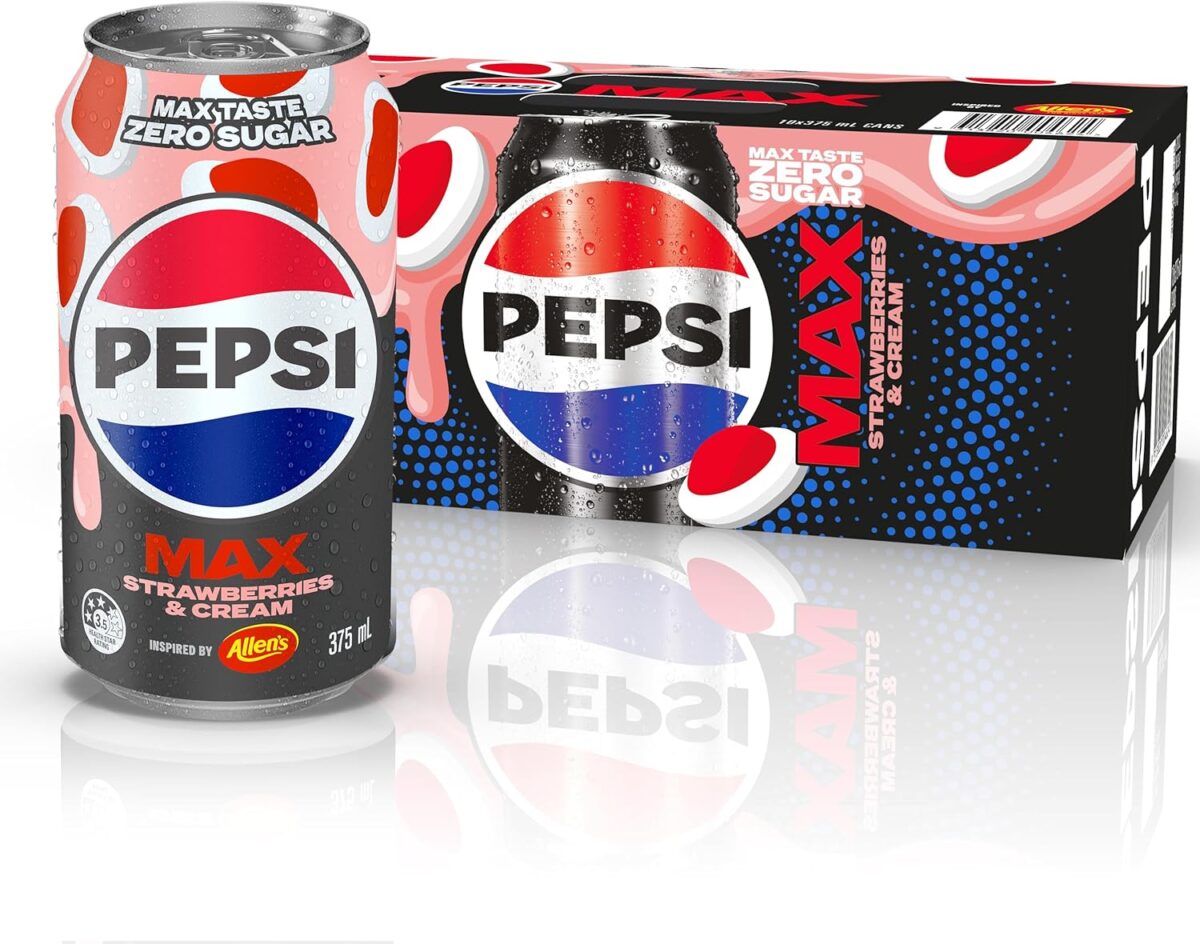 Pepsi Strawberries 'N' Cream Soft Drink Pack of 10 [x7]