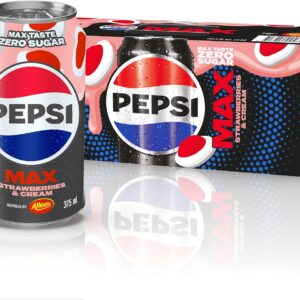 Pepsi Strawberries 'N' Cream Soft Drink Pack of 10 [x7]