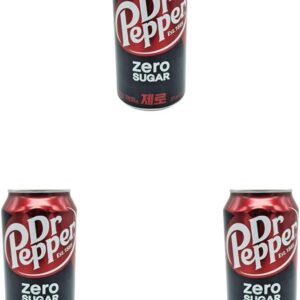 Dr Pepper Zero Sugar Soft Drink 355ml Pack of 3 [x4]