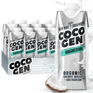 CocoGen Coconut Water + Magnesium, 12 x 500ml [x2]