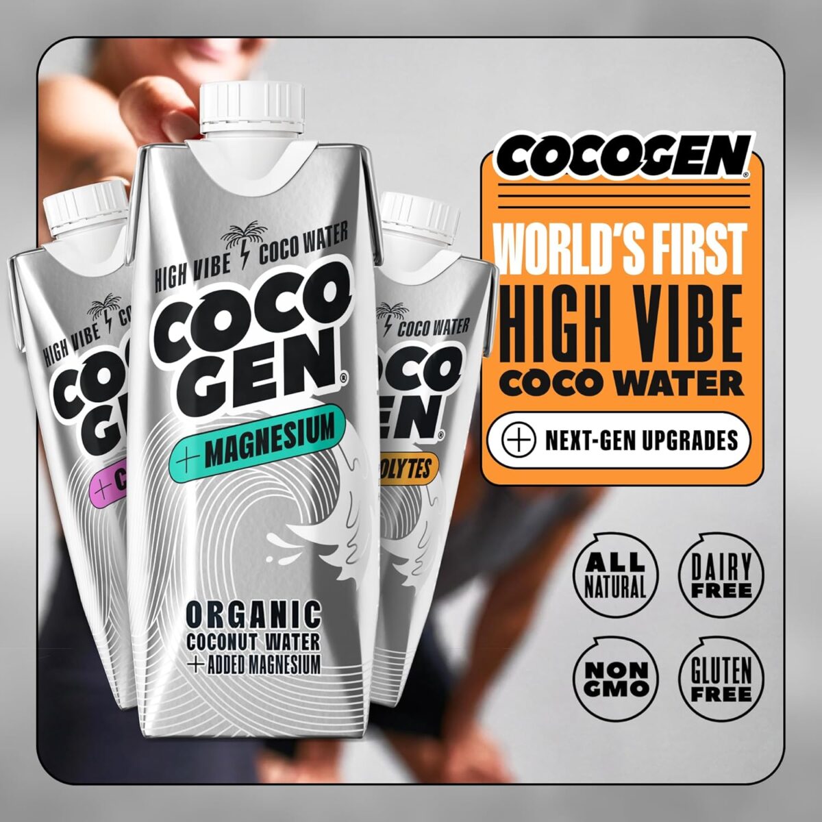 CocoGen Coconut Water Variety Pack 6 x 500ml [x3]