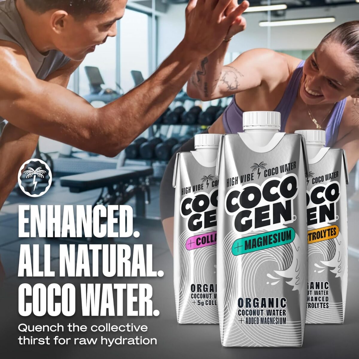 CocoGen Coconut Water Variety Pack 6 x 500ml [x3]