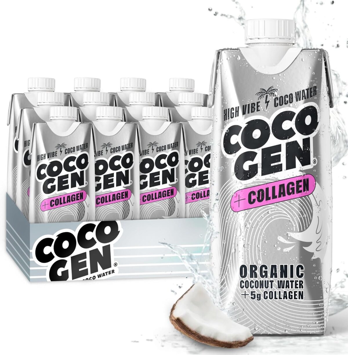 CocoGen Coconut Water + Collagen 12 x 500ml [x2]