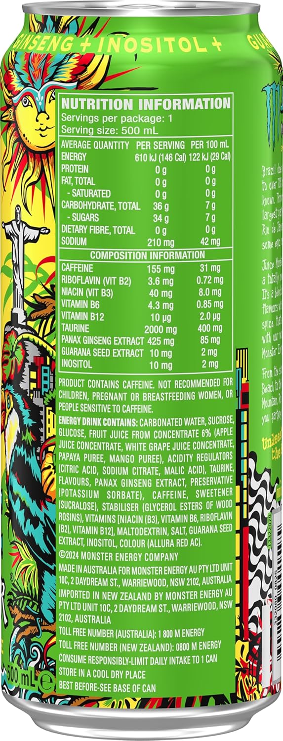 Monster Juice Rio Punch 24 x 500ml [x2]