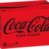 Coca-Cola Zero Sugar Soft Drink Cans 6 x 375mL [x6]