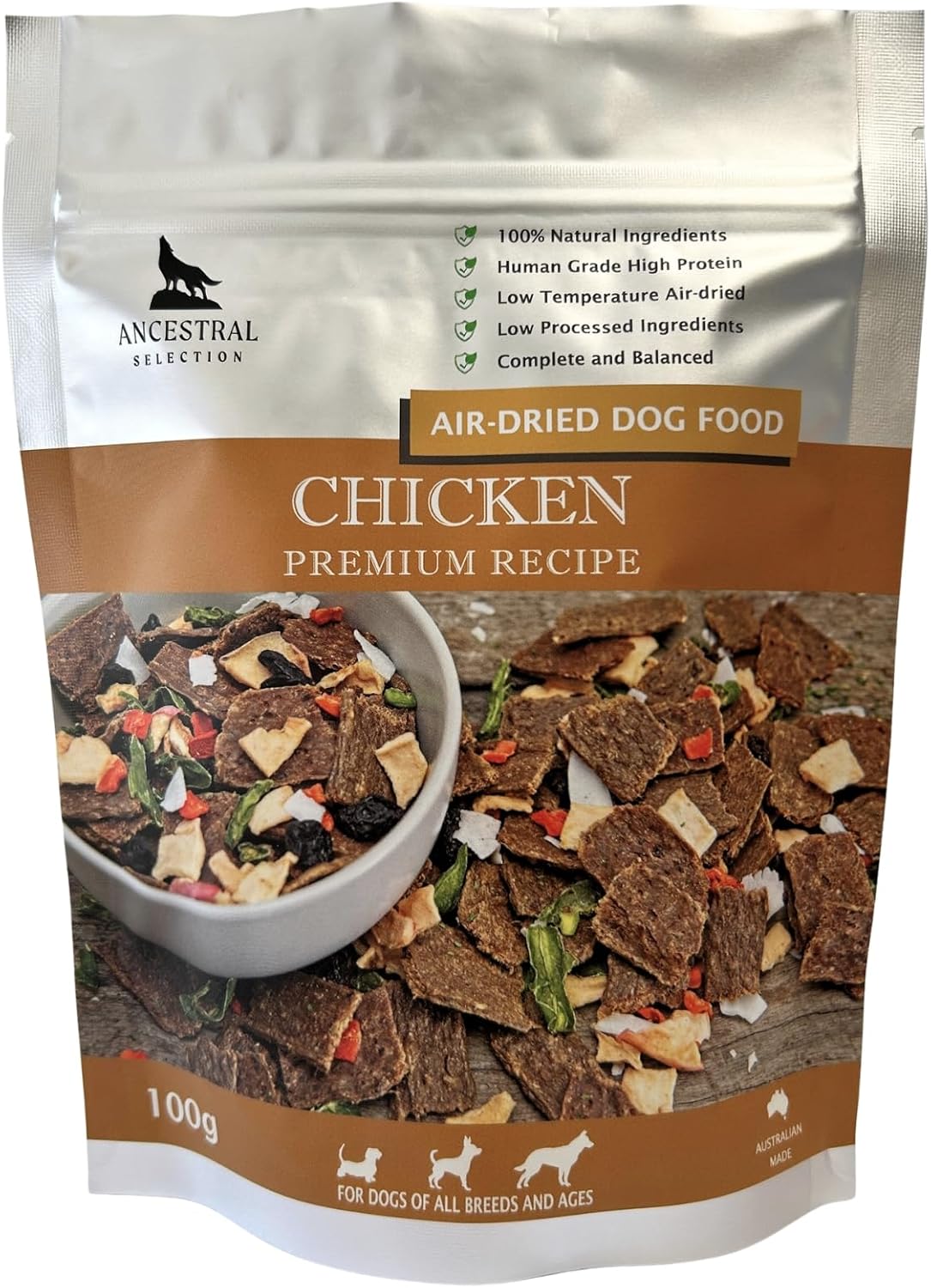 Air Dried Chicken Dog Food 100g Trial Pack [x3]