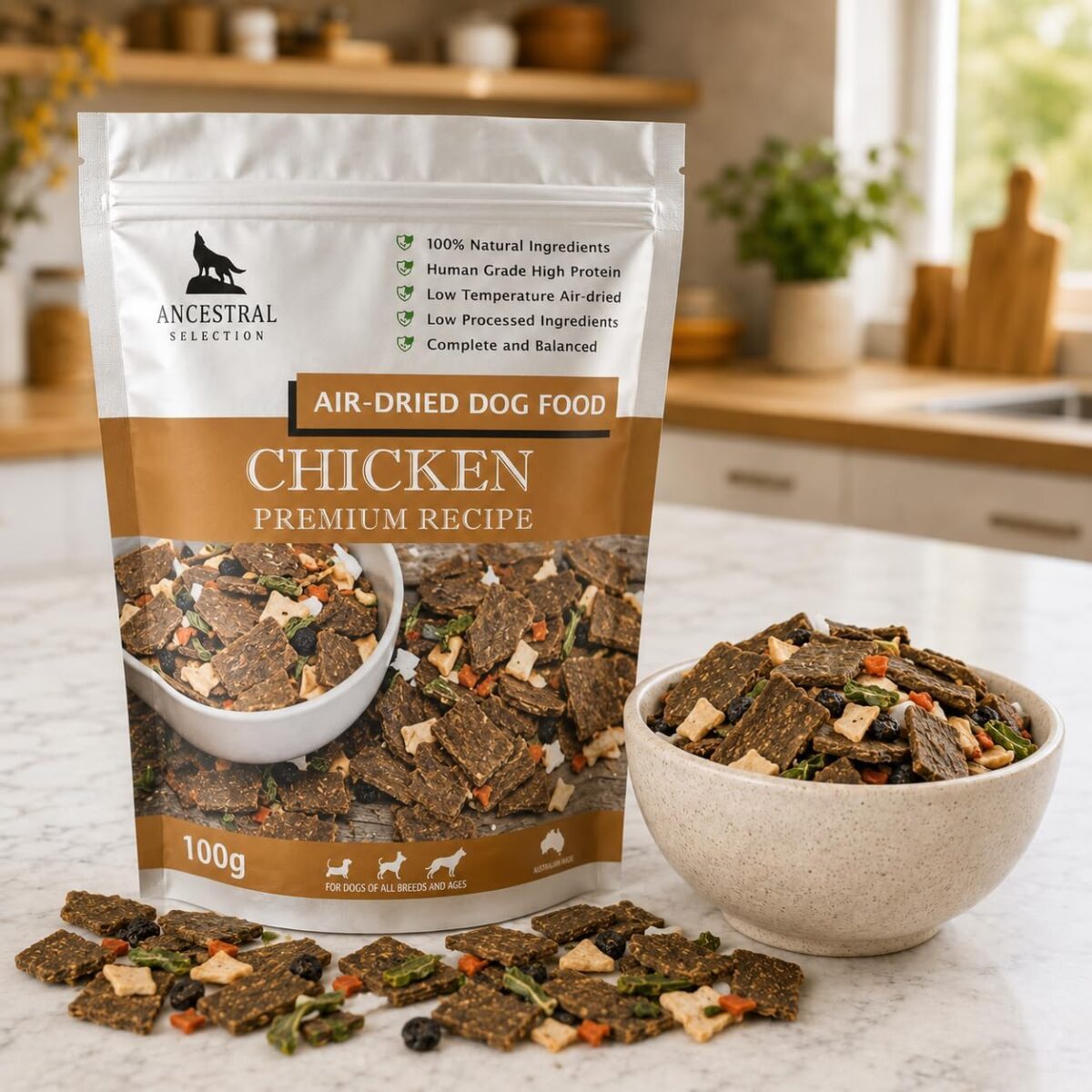 Air Dried Chicken Dog Food 100g Trial Pack [x3]